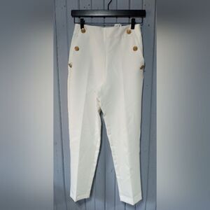 Zara White Dress Pants Slacks NWT size XS